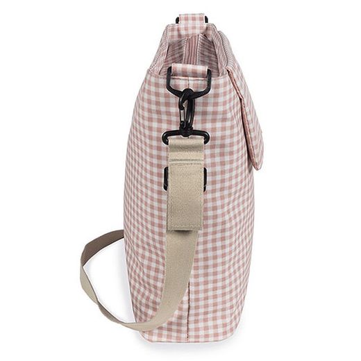 Bolso cambiador Walking Mum I love Vichy color rosa