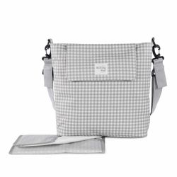 Bolso canastilla I Love Vichy Gris de Walking Mum