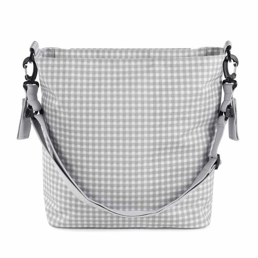 Bolso canastilla I Love Vichy Gris de Walking Mum