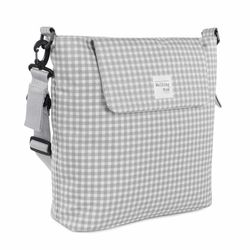 Bolso canastilla I Love Vichy Gris de Walking Mum