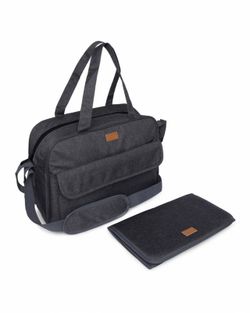 Bolso maternidad tuc tuc gris + cambiador