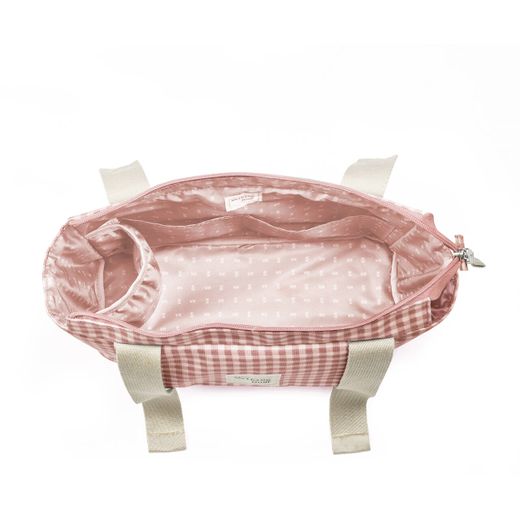 Bolso organizador Walking Mum I Love Vichy rosa
