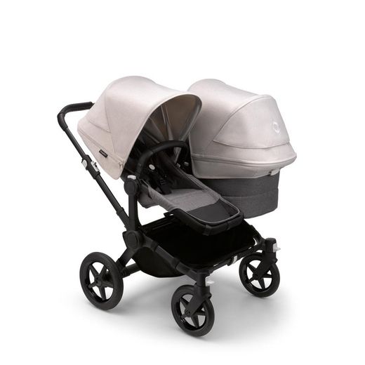 Bugaboo Donkey 5 Duo Chasis Negro Capazo + Silla Gris Melange