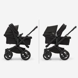 Bugaboo Donkey 5 Duo Chasis negro color Desert Taupé