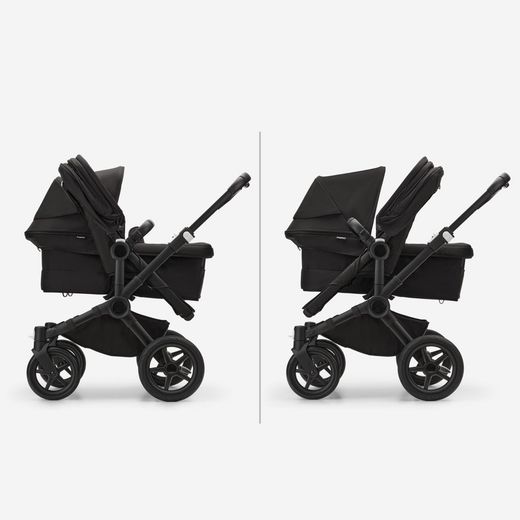 Bugaboo Donkey 5 Duo Chasis negro color Desert Taupé