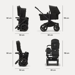 Bugaboo Donkey 5 TWIN Gemelar (2 capazos y 2 sillas) color Taupé