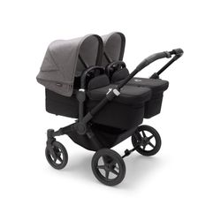Bugaboo Donkey 5 Twin Chasis Negro Capazo + Silla Negro