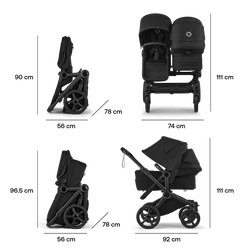 Bugaboo Donkey 6 Doble, hermanos seguidos