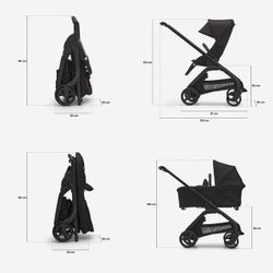 Bugaboo Dragonfly completo Chasis negro base Midnight Black