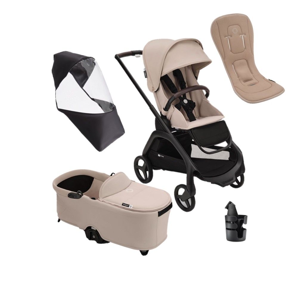 Bugaboo Dragonfly Pack Imprescindibles Verano TOTAL BLACK