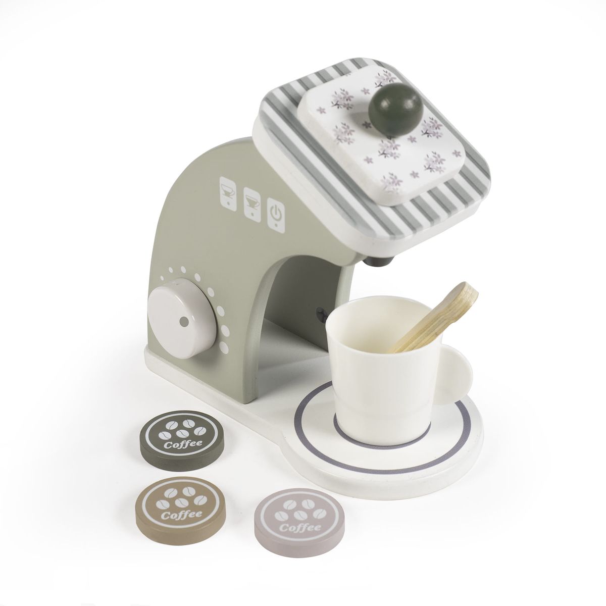 Cafetera de juguete de madera Walking Mum