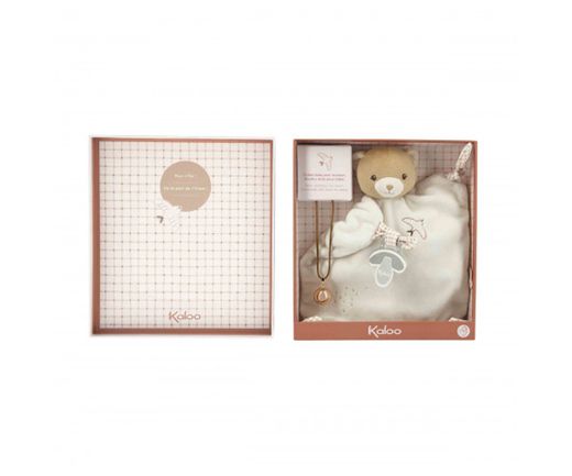 Caja Regalo Doudou Osito con Llamador de Ángeles de Kaloo