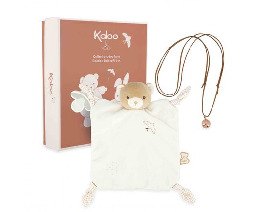 Caja Regalo Doudou Osito con Llamador de Ángeles de Kaloo