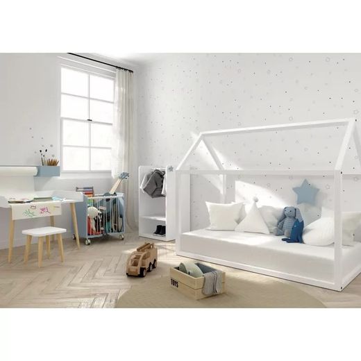 Cama casita Montessori de Ros 140x70