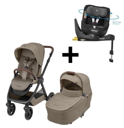 Carrito Oxford dúo + Silla de auto Mica Pro Eco I-Size