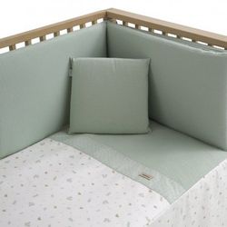 Colcha + Protector Cuna 60 Ardi Verde  60x120x3 de Cambrass