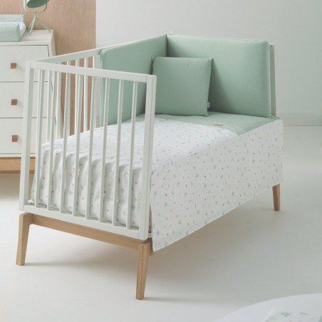 Colcha + Protector Cuna 60 Ardi Verde  60x120x3 de Cambrass