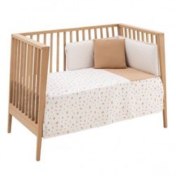 Colcha + Protector Cuna 60 Senda Beige 60x120x3 de Cambrass