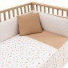 Colcha + Protector Cuna 60 Senda Beige 60x120x3 de Cambrass