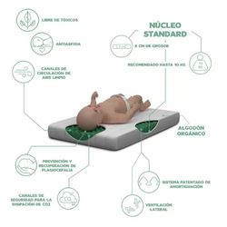 Colchón cuna Kibo de Lémur para cunas de 120x60