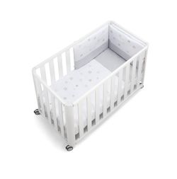 Cuna colecho DOCO Sleeping (120x60cm) Blanco + Textil de Cotinfant