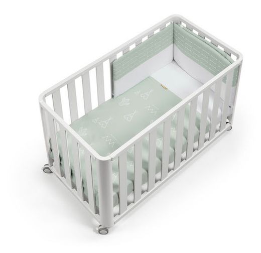 Cuna colecho DOCO Sleeping 120x60cm Blanco + Textil de Cotinfant