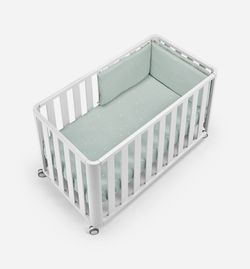 Cuna colecho DOCO Sleeping 120x60cm Blanco + Textil de Cotinfant