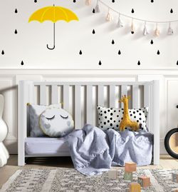 Cuna colecho DOCO Sleeping 120x60cm Blanco + Textil de Cotinfant