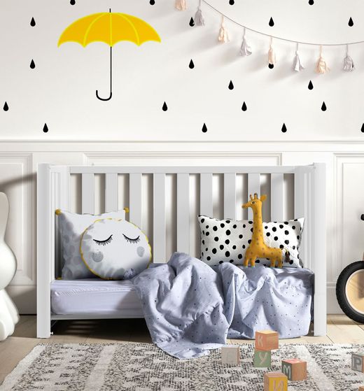 Cuna colecho DOCO Sleeping 120x60cm Blanco + Textil de Cotinfant