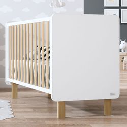 Cuna Musa de Trama 120x60 Blanca/Natural