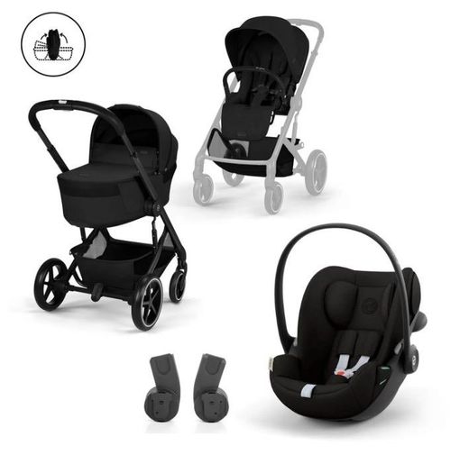 Cybex Balios S lux dúo con capazo plegable + Adaptadores Grupo 0 + Cloud G3