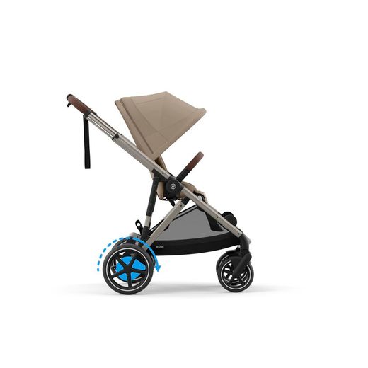 Cybex E-Gazelle S + 1 capazo Gazelle S Cot + Silla adicional Almond Beige
