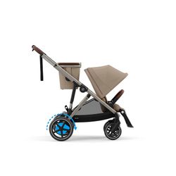 Cybex E-Gazelle S + 1 capazo Gazelle S Cot + Silla adicional Almond Beige