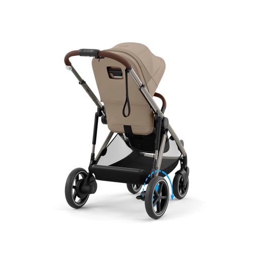 Cybex E-Gazelle S + 1 capazo Gazelle S Cot + Silla adicional Almond Beige