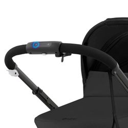 Cybex E Gazelle S Moon Black + adaptadores + portabebé Cybex Cloud G Magic Black Comfort
