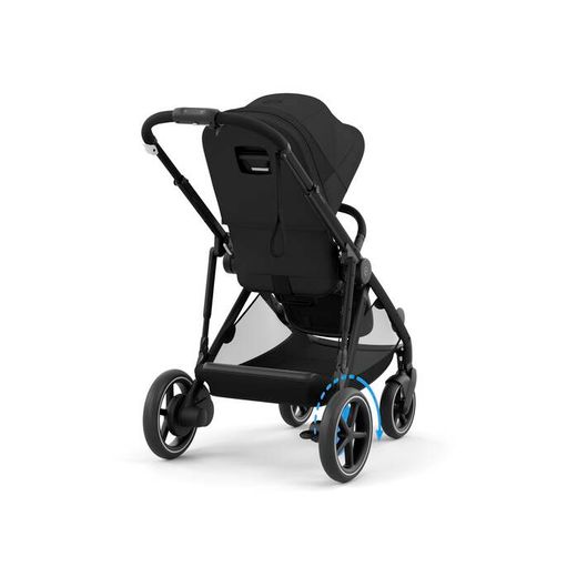 Cybex E Gazelle S Moon Black + adaptadores + portabebé Cybex Cloud G Magic Black Comfort