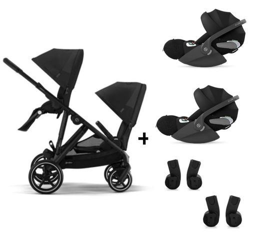 Cybex Gazelle S con 2 sillas, 2 portabebés Cloud G y 2 juegos de adaptadores