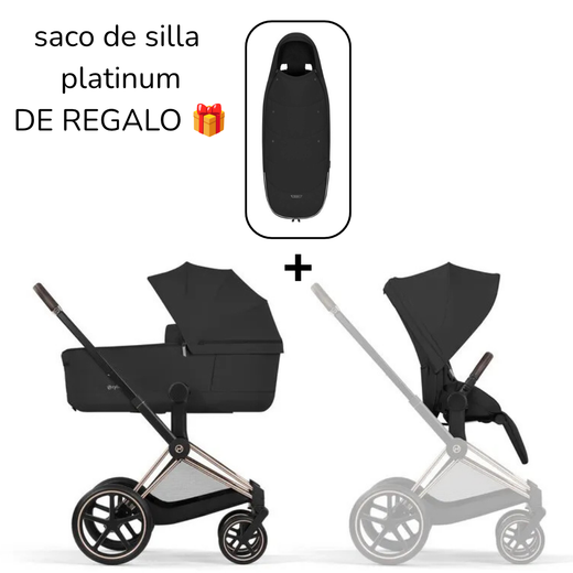 Cybex Priam dúo 2026 Pack Comfort + SACO DE SILLA PLATINUM de Cybex de REGALO 🎁