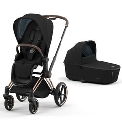 Cybex Priam Dúo chasis Rosegold tejido Comfort
