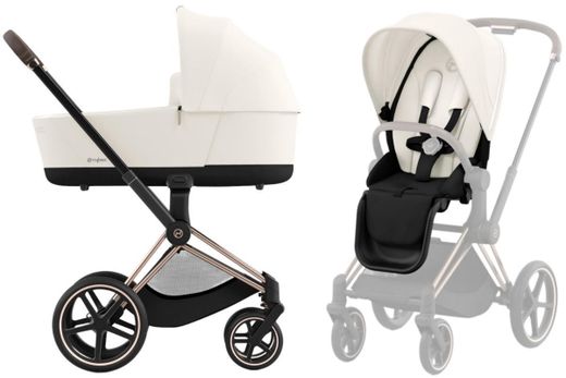 Cybex Priam Dúo chasis Rosegold tejido Comfort