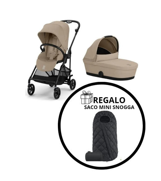Duo cybex Melio + Regalo Saco Mini Snogga negro de Cybex