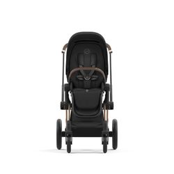 Dúo Cybex Priam Chasis Rose Gold (Capazo + Silla Deep Black) + Cloud T i-Size Sepia Black + Base isofix T de Cybex