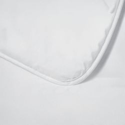 Edredón + bajera + almohada cuna 120x60 cm Praliné Vichy/Rayas Moka TOG 2,5