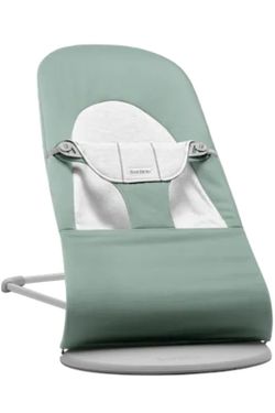 Hamaca Babybjörn BALANCE SOFT Algodón salvia claro/Jersey gris claro Bastidor Gris Claro