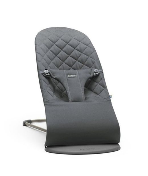 Hamaca BabyBJörn Bliss antracita + juguete madera