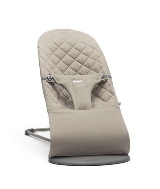 Hamaca BabyBJörn Gris arena + juguete madera
