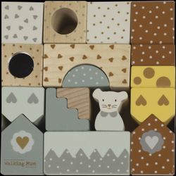 Juego de arquitectura de madera Poppy de Walking Mum