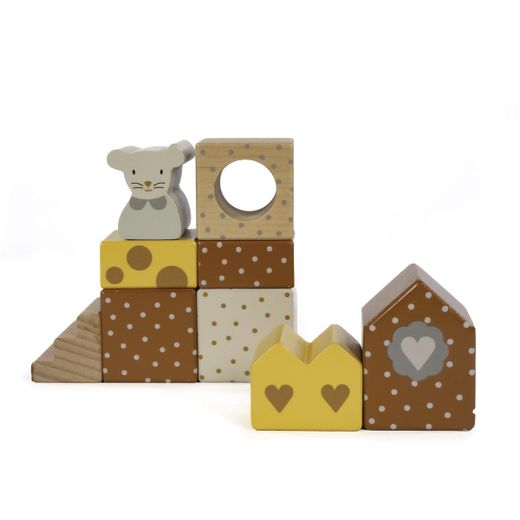 Juego de arquitectura de madera Poppy de Walking Mum