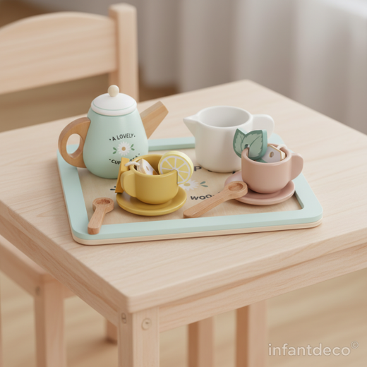 Juego de Tea time de madera de Saro