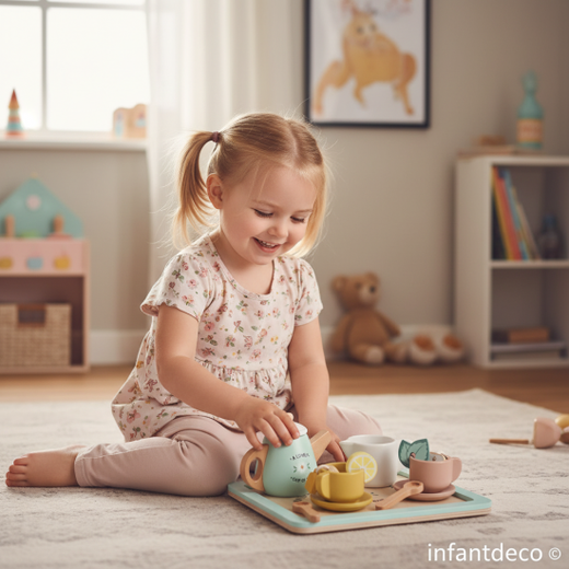 Juego de Tea time de madera de Saro